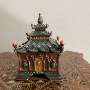 Jay Strongwater Buddhist Temple Jewelry Box.